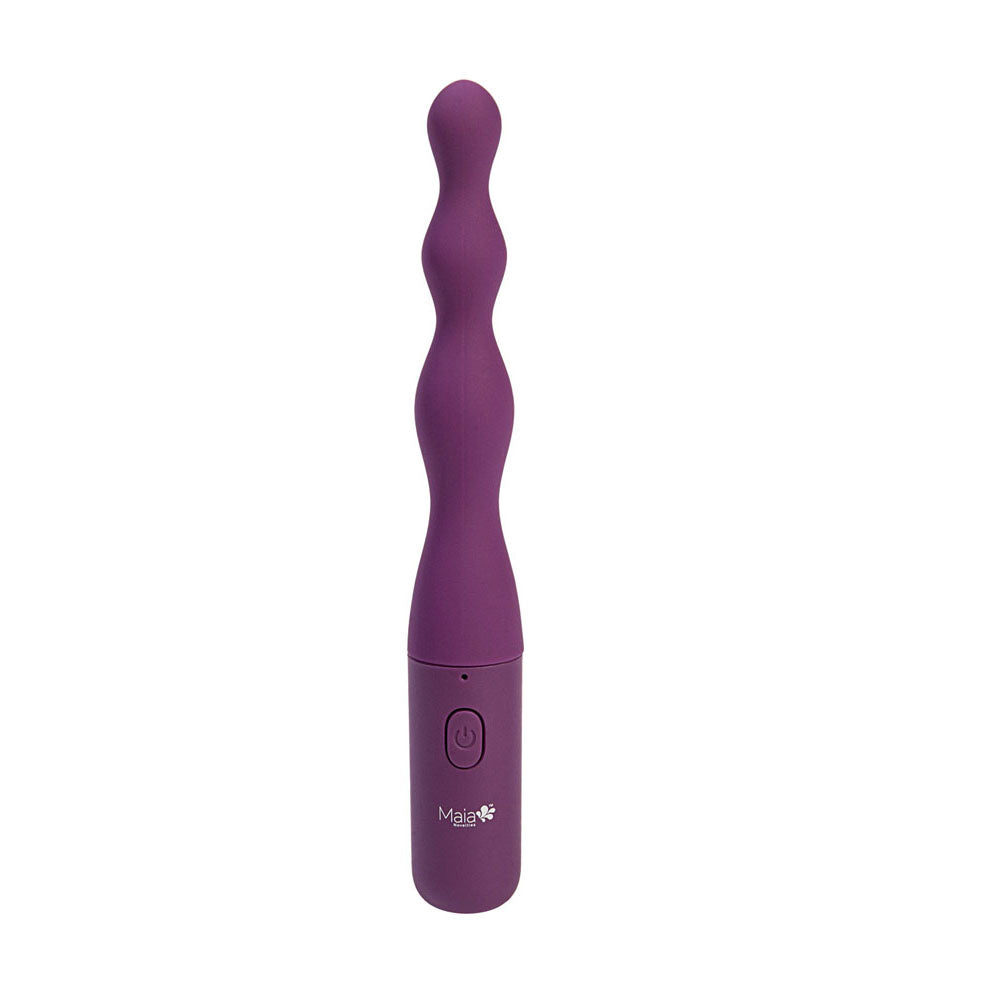 Maia Dani Beaded Vibrator Purple USB Rechargeable