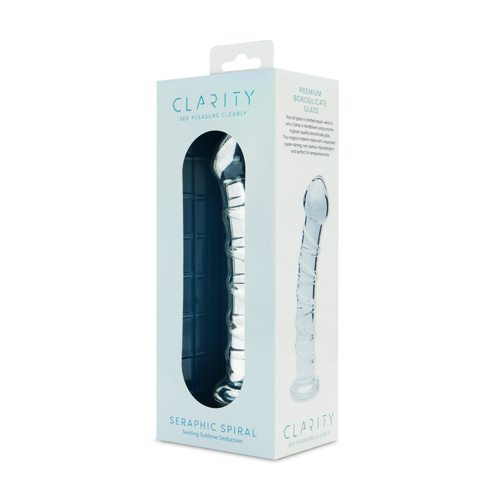 Clarity Seraphic Spiral Glass Dildo