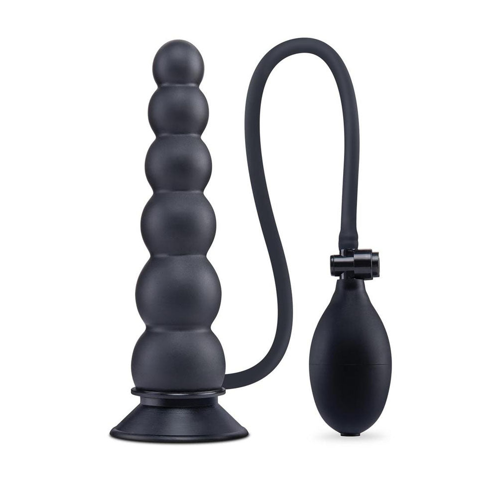 Size Up Ripple Inflatable Butt Plug Black