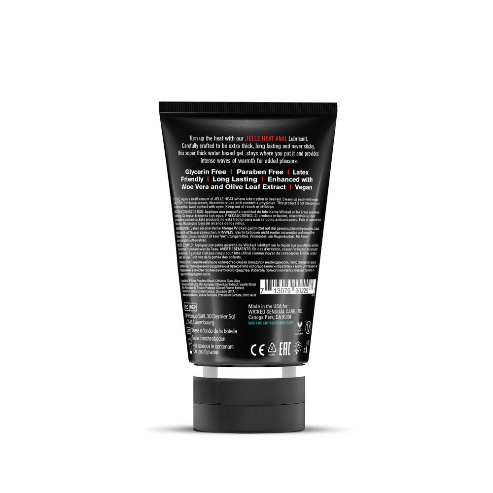 Wicked Jelle Heat or Chill Water Based Anal Lubricant