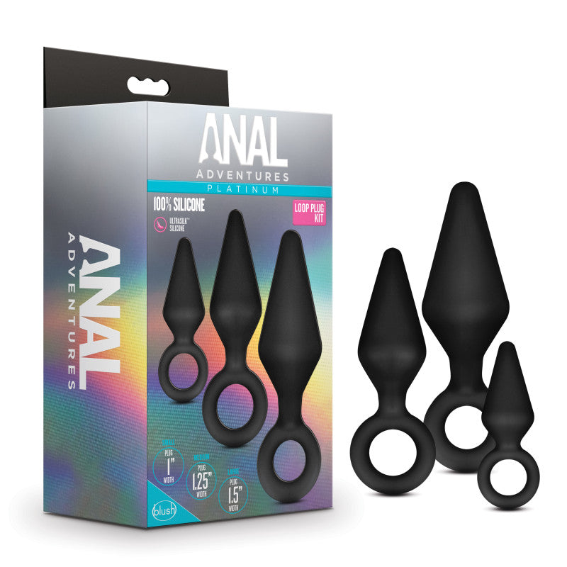 Blush Anal Adventures Platinum Loop Plug Kit