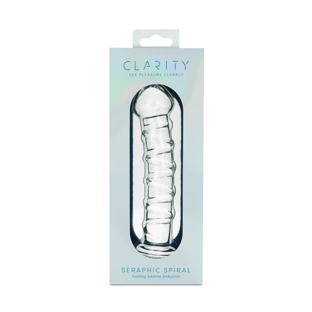 Clarity Seraphic Spiral Glass Dildo