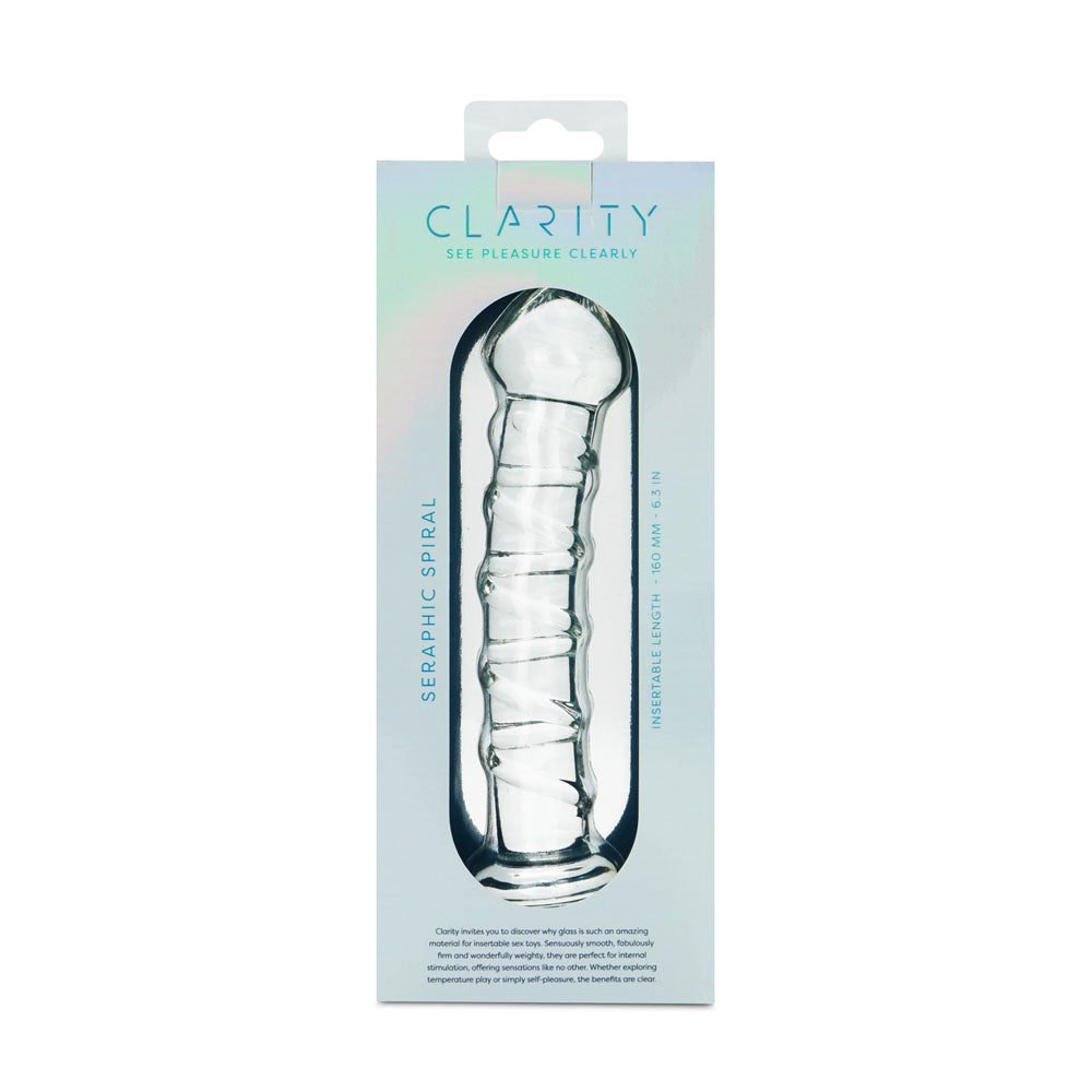 Clarity Seraphic Spiral Glass Dildo