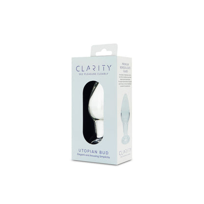 Clarity Utopian Bud Glass Plug 8.9cm