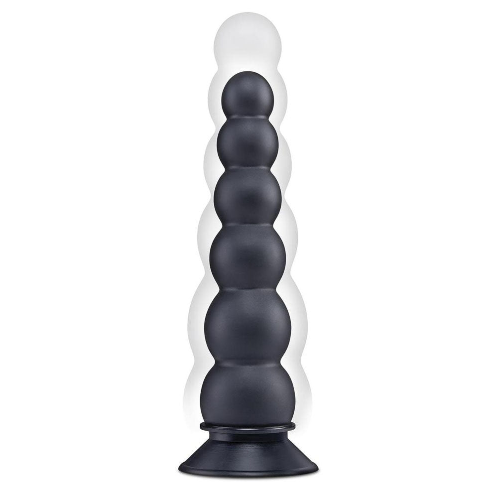 Size Up Ripple Inflatable Butt Plug Black