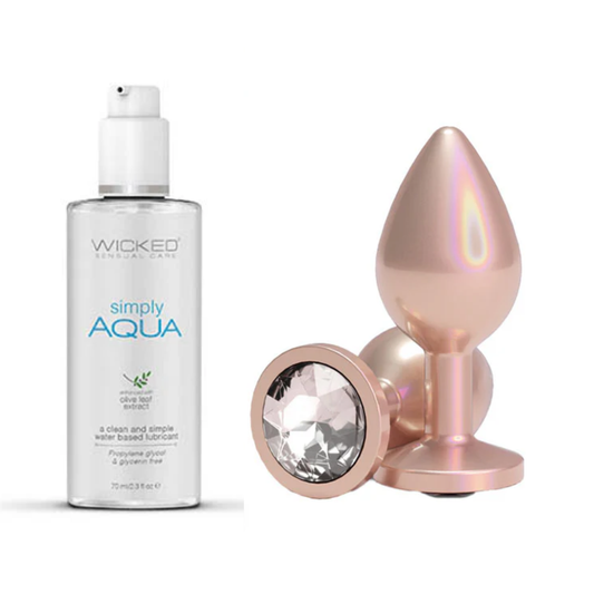 Seloura Gentle Start Anal Plug + Lube Set
