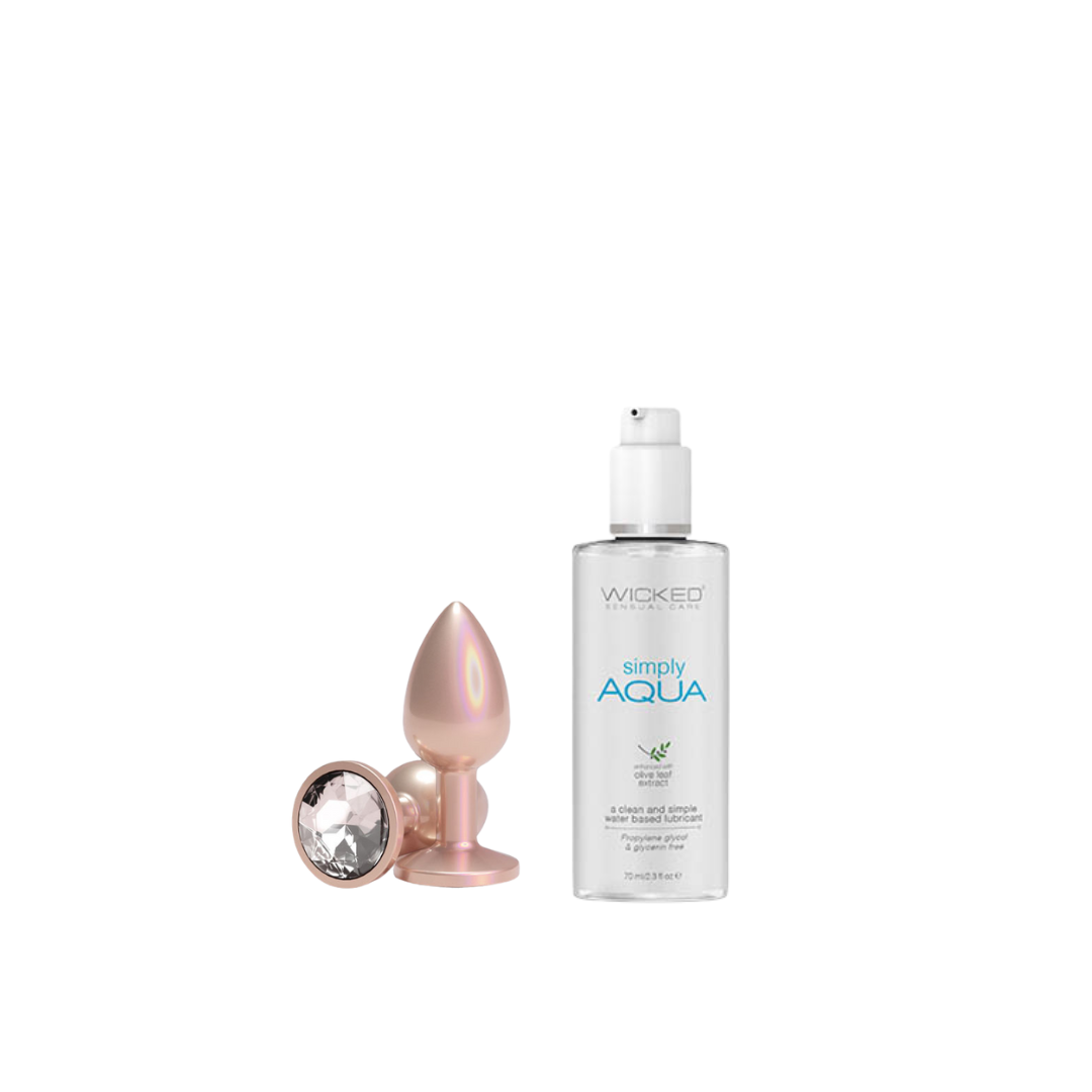 Seloura Gentle Start Anal Plug + Lube Set